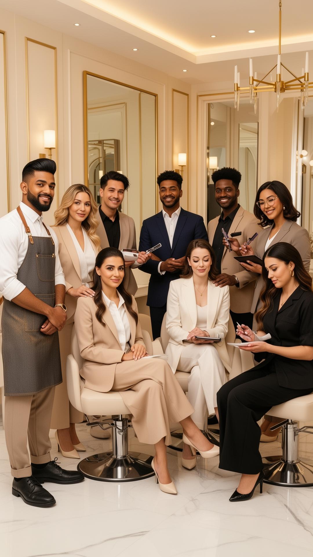 Beauty entrepreneurs at a networking event