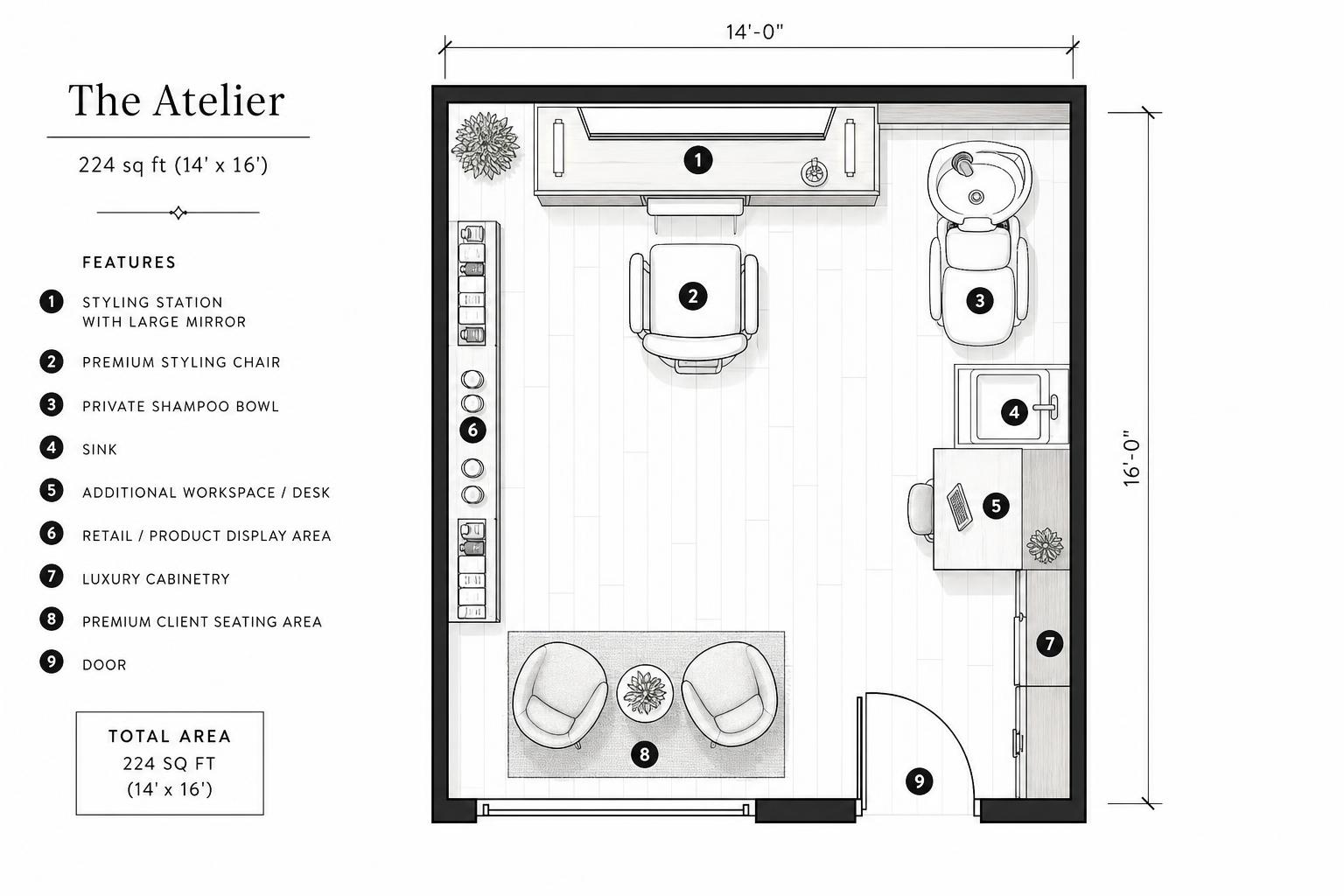 The Atelier floor plan